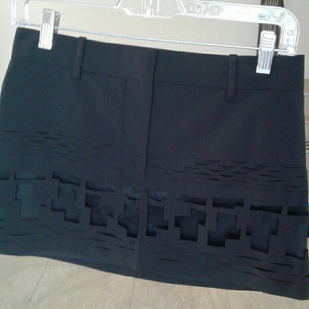 Black geometric cut out ACNE black mini